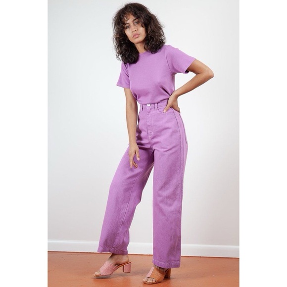 Gravel & Gold Placer Pant In Jacaranda Size 0 - Picture 9 of 9